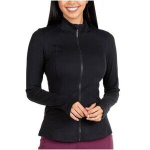 Spyder Women's Full Zip Long Sleeve Yoga Jacket Black Large NWT